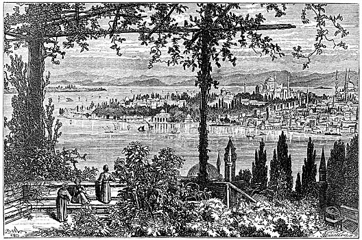 君士坦丁堡,19世纪,艺术家,未知