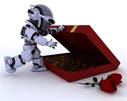 机器人,浪漫,礼物