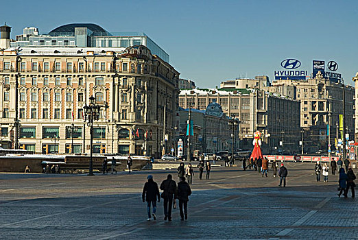 风景,马涅什纳亚广场,莫斯科,俄罗斯