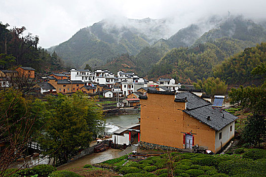 山村雨后