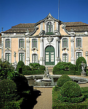 葡萄牙,格鲁斯宫,国家宫,皇宫,建造,18世纪,盆地,天鹅,花园