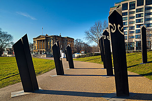 新西兰,战争纪念碑,海德公园,角,伦敦,英格兰