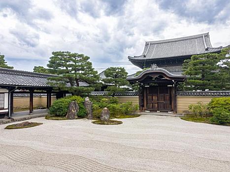 日本京都傳統庭園建仁寺