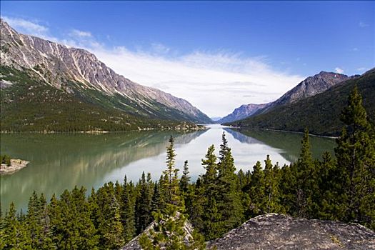 湖,小路,不列颠哥伦比亚省,加拿大