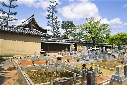 墓碑,墓地,庙宇,京都府,日本