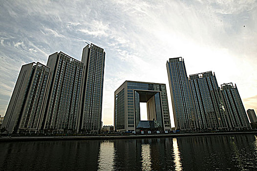 天津海河建筑