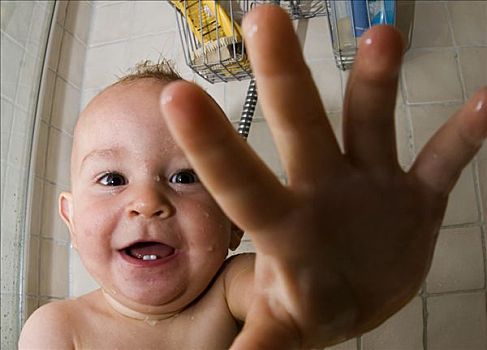 婴儿,淋浴,瑞典