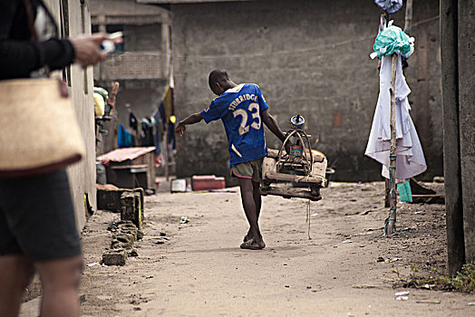 非洲,尼日利亚,贫民窟
