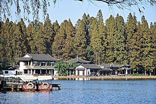 杭州西湖曲院风荷秋景