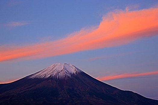 山,富士山,早晨