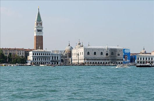 总督宫,钟楼,威尼斯,意大利