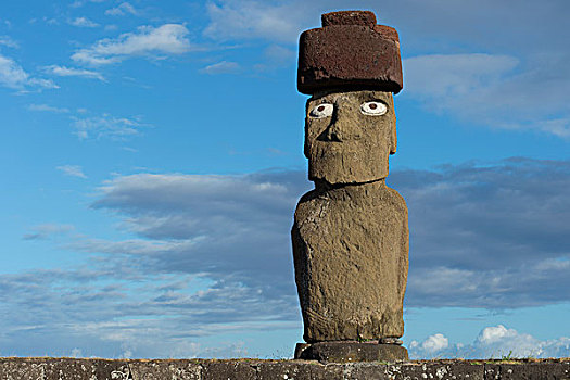 复活节岛石像,穿,仪式,复杂,汉加洛,拉帕努伊国家公园,世界遗产,复活节岛,智利,南美