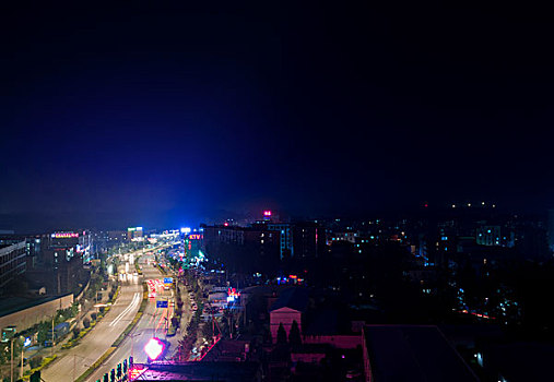北京沙河夜景