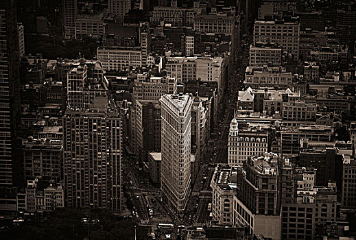 纽约,熨斗大厦,特写,911事件,一个,摩天大楼,象征