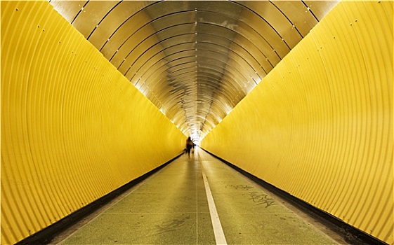 黄色,隧道