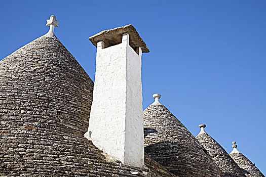 特色,锥形石灰板屋顶,房子,阿贝罗贝洛,普利亚区,意大利,欧洲
