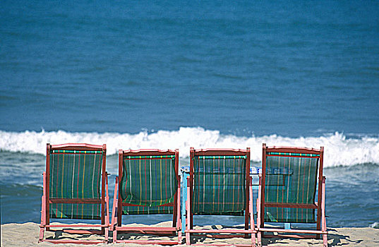 越南,会安,沙滩椅