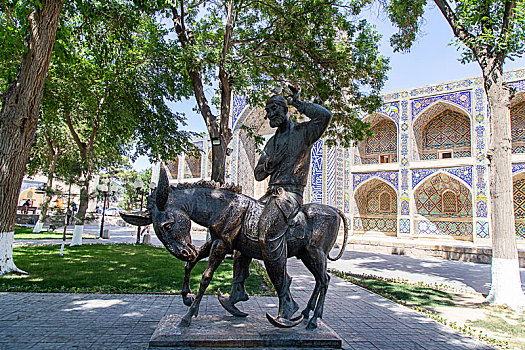 乌兹别克斯坦,阿凡提,雕像
