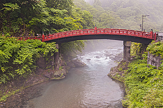 神圣,桥,站立,入口,神祠,日本