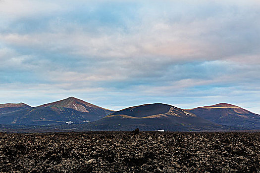 火山地貌,蒂玛法雅国家公园,兰索罗特岛,加纳利群岛,西班牙