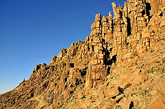 玄武岩,塔,山峦,达马拉兰,纳米比亚,非洲