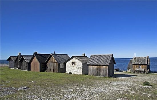 渔村,岛屿,哥特兰岛,瑞典,斯堪的纳维亚