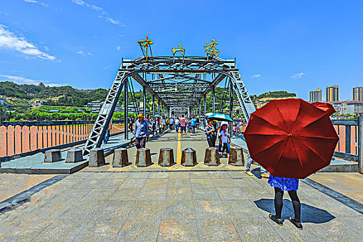 甘肃兰州黄河,漂流,中山桥,水车园