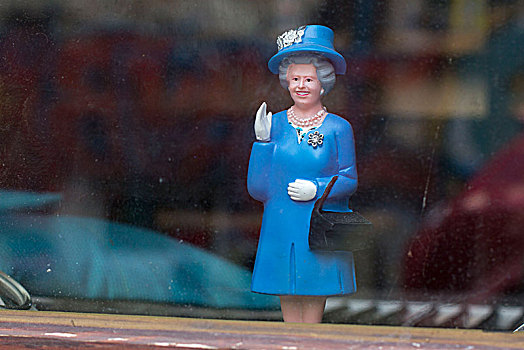 英国,皇后,娃娃,橱窗