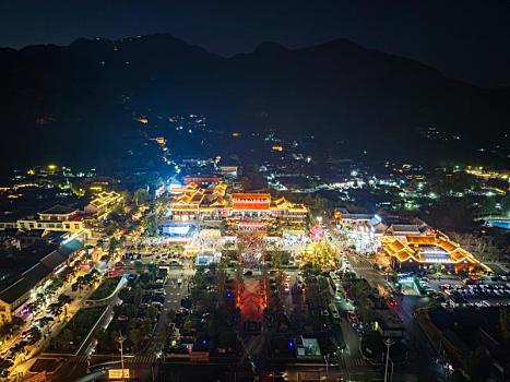 泰安红门及环山路夜景