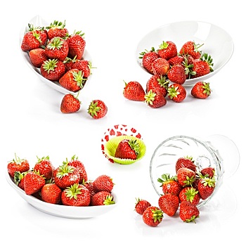 草莓,碗