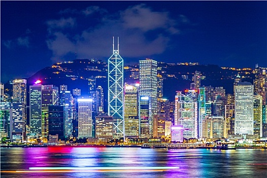 香港,著名,夜景