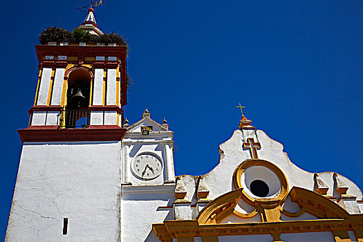 教堂,道路,西班牙,安达卢西亚