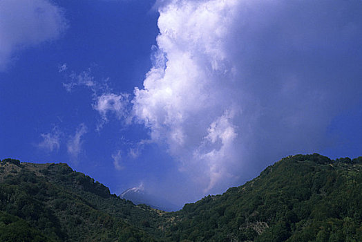 意大利,西西里,山,埃特纳火山,风景,火山口