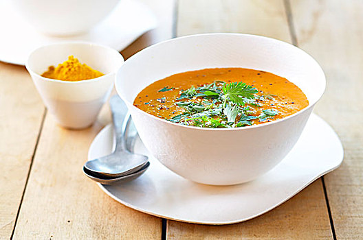 印度,咖哩,西红柿汤