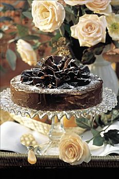 树蛋糕,糕饼,装饰,巧克力,点心架