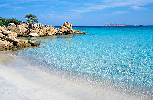 沙滩,青绿色,水,哥斯达黎加,萨丁尼亚,意大利,欧洲