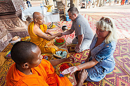 柬埔寨,收获,吴哥窟,巴扬寺,旅游,长寿,护腕,僧侣