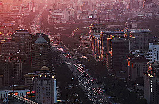 北京国贸夜景