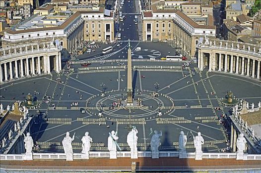 广场,梵蒂冈,罗马,意大利