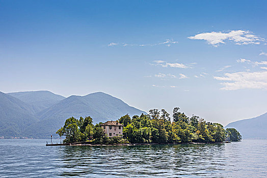 岛屿,马焦雷湖,提契诺河,瑞士