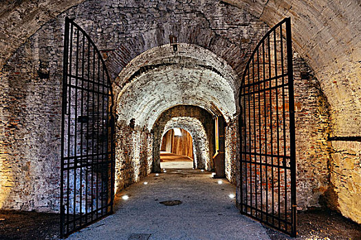 隧道,护栏,卢卡,意大利