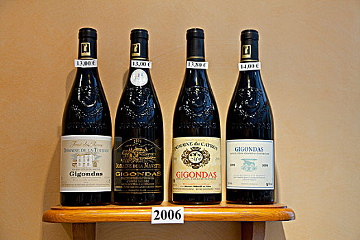 法国,普罗旺斯,瓶子,葡萄酒,展示,葡萄酒厂