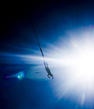 一个人,蹦极皇后镇,新西兰蹦极,跳跃,复古,圆蹦极一个,男人,蹦极,跳跃