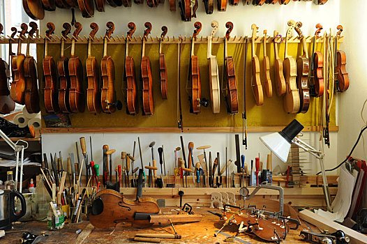 小提琴工匠,工作间,工具,配饰