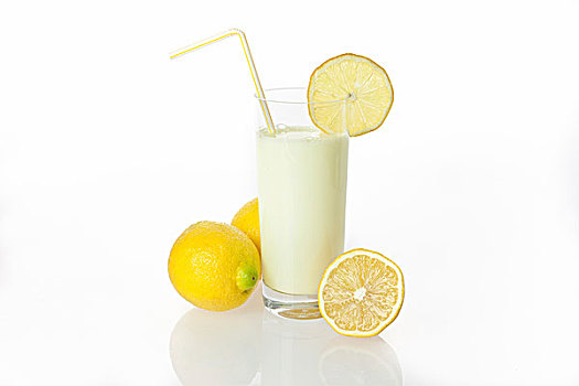 柠檬,混合饮料,玻璃杯