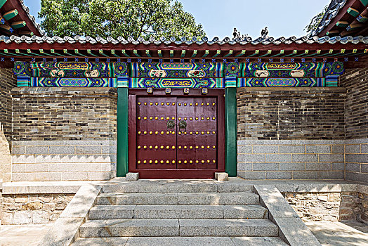 中国传统红门