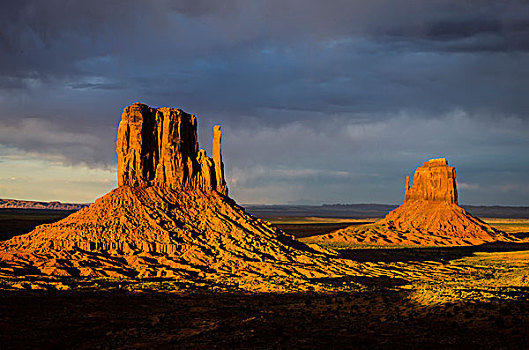 著名,红岩,连指手套,纪念碑谷,部族,公园,纳瓦霍部落,亚利桑那