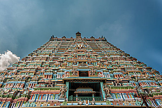 庙宇,寺庙,泰米尔纳德邦,印度,亚洲
