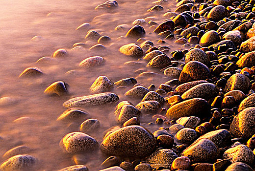 岩石,海岸线,苏必利尔湖,港口,苏必利尔湖省立公园,安大略省,加拿大
