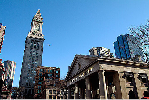 昆西市场,海关大楼,塔,波士顿,马萨诸塞,美国